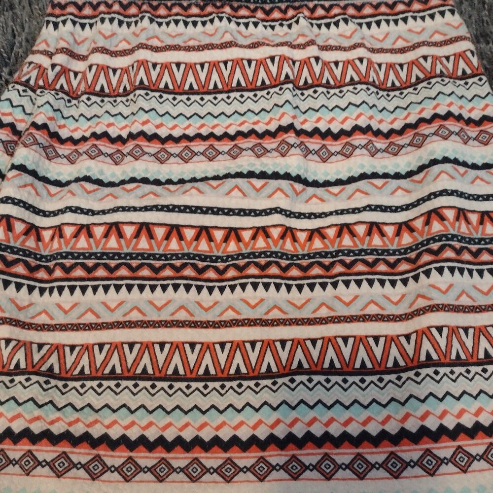 Chelsea & Violet Striped Stretch Mini Skirt